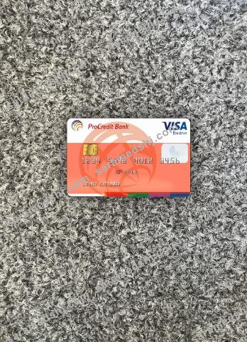 Moldova ProCredit Bank Visa Electron 1 photolook front